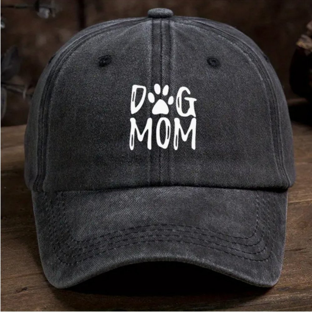Dog Mom Black Cap